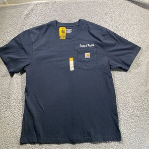 Carhartt Men's Dark Blue Short Sleeve Tee